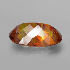 Esfalrita Naranja rojizo natural de 14.55 ct, Corte Óvalo, SI