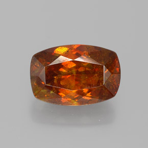 Esfalerita naranja natural de 3,48 ct, forma elegante, SI