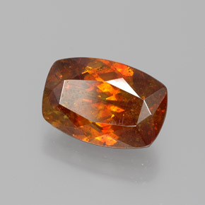 Esfalerita naranja natural de 3,48 ct, forma elegante, SI