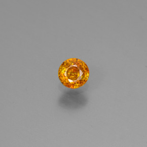 Esfalerita oro natural de 0,20 ct, corte redondo, VS