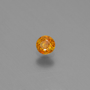 Esfalerita oro natural de 0,20 ct, corte redondo, VS