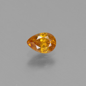 Esfalerita oro natural de 0,47 ct, en forma de pera, VS