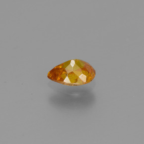 Esfalerita oro natural de 0,47 ct, en forma de pera, VS