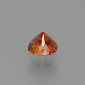 Esfalrita Naranja rojizo natural de 0.42 ct, Corte Redondo, VS