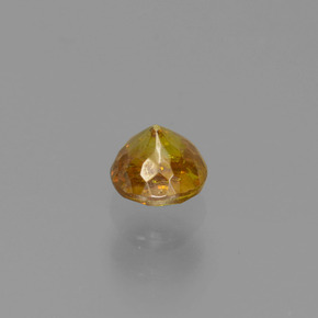 Esfalerita oro natural de 0,40 ct, corte redondo, VS-SI