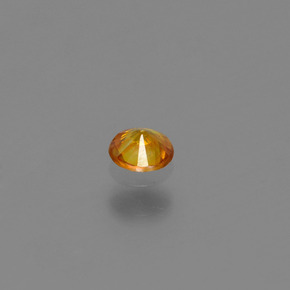 Esfalrita Dorado amarillo natural de 0.13 ct, Corte Redondo, VS