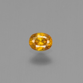 Esfalerita oro natural de 0,20 ct, corte óvalo, VS