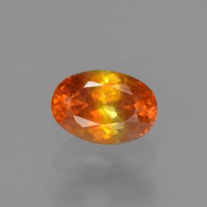 Esfalerita naranja natural de 0,37 ct, corte óvalo, VS-SI