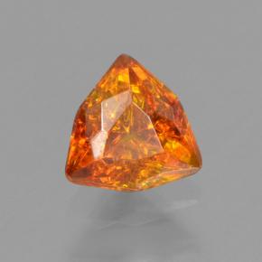 Esfalerita naranja natural de 0,50 ct, trillón, VS-SI
