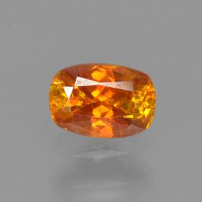 Esfalerita naranja amarillento natural de 0,35 ct, corte cojín, VS-SI