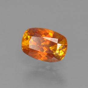 Esfalerita naranja amarillento natural de 0,35 ct, corte cojín, VS-SI