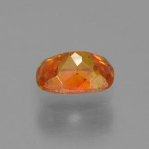 Esfalerita naranja amarillento natural de 0,35 ct, corte cojín, VS-SI
