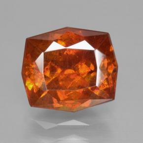 Esfalrita Naranja natural de 3.41 ct, corte esmeralda, VS-SI