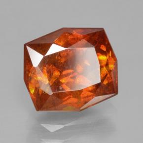 Esfalrita Naranja natural de 3.41 ct, corte esmeralda, VS-SI