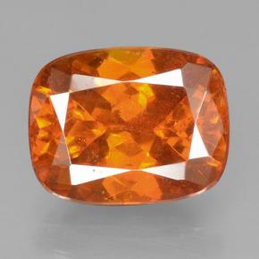 Esfalerita naranja natural de 4,09 ct, corte cojín, VS-SI