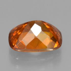 Esfalerita naranja natural de 4,09 ct, corte cojín, VS-SI