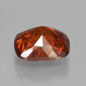 Esfalerita naranja natural de 2,98 ct, corte cojín, VS-SI