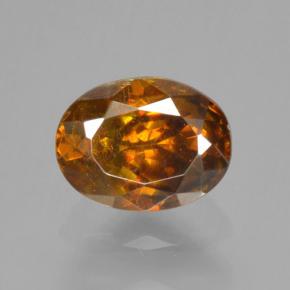Esfalerita marrón natural de 0,67 ct, corte óvalo, VS-SI