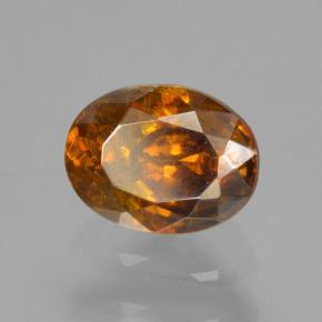 Esfalerita marrón natural de 0,67 ct, corte óvalo, VS-SI