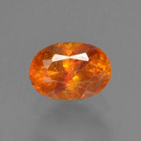 Esfalerita naranja natural de 0,54 ct, corte óvalo, VS-SI