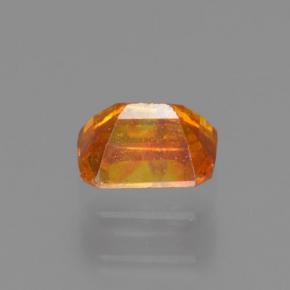 Esfalrita Naranja amarillo natural de 0.41 ct, corte esmeralda, VS-SI