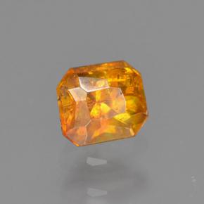 Esfalerita amarillo natural de 0,35 ct, corte esmeralda, VS-SI