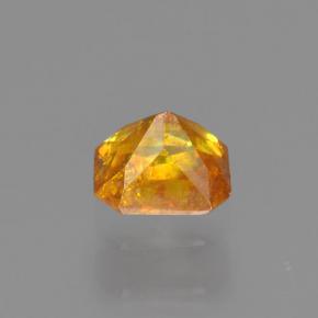 Esfalerita amarillo natural de 0,35 ct, corte esmeralda, VS-SI