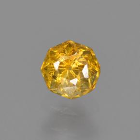 Esfalrita Dorado amarillo natural de 0.37 ct, corte esmeralda, VS-SI