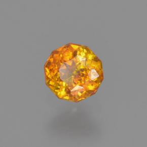 Esfalerita naranja natural de 0,25 ct, corte redondo, VS-SI