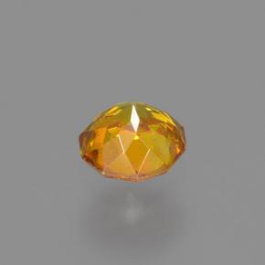 Esfalerita naranja natural de 0,25 ct, corte redondo, VS-SI
