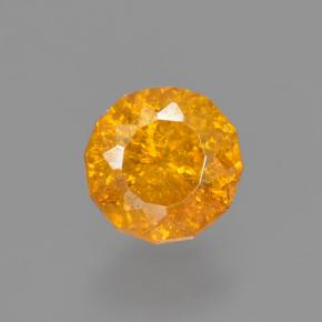 Esfalrita Naranja amarillo natural de 0.40 ct, Corte Redondo, VS-SI