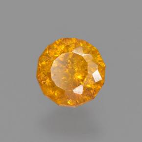Esfalrita Naranja amarillo natural de 0.40 ct, Corte Redondo, VS-SI