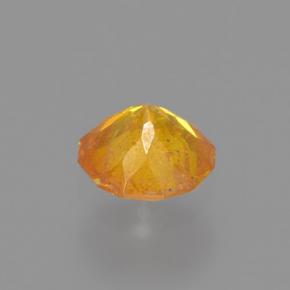 Esfalrita Naranja amarillo natural de 0.40 ct, Corte Redondo, VS-SI
