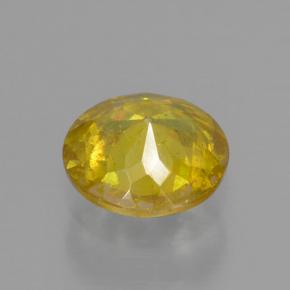 Esfalerita amarillo natural de 0,51 ct, corte redondo, VS-SI