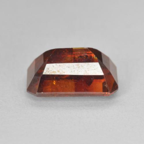 Esfalrita Naranja rojizo natural de 5.04 ct, Corte Octágono / Esmeralda, SI-I1
