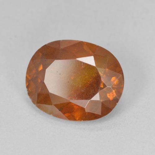 Esfalrita Naranja cálido natural de 4.33 ct, Ovalada, SI-I1