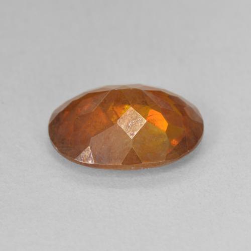 Esfalrita Naranja cálido natural de 4.33 ct, Ovalada, SI-I1