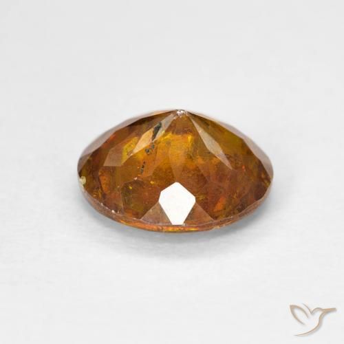 Esfalrita Medium Dark-Orange natural de 2.55 ct, Redondo, I1