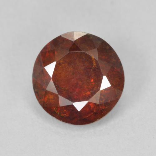 1.68ct Natural Naranja rojizo oscuro Esfalrita, Redondo, SI-I1
