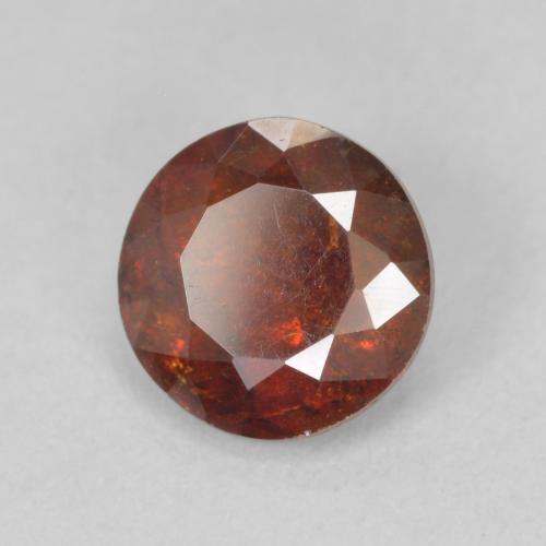 Esfalrita Naranja rojizo oscuro natural de 1.68 ct, Redondo, SI-I1