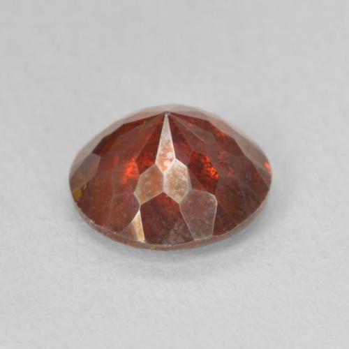 Esfalrita Naranja rojizo oscuro natural de 1.68 ct, Redondo, SI-I1
