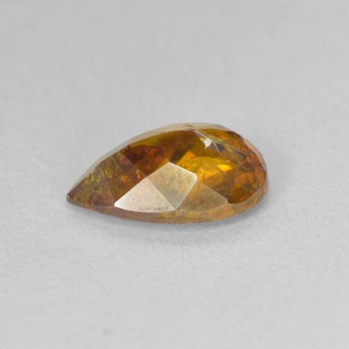 Esfalrita Naranja medio natural de 1.97 ct, En forma de pera, SI-I1
