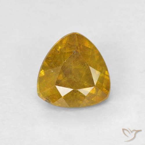 0.53ct Natural Dorado marrón esfalerita, Trillón, SI-I1