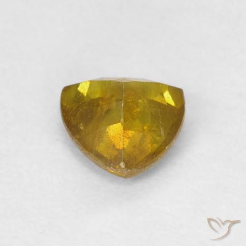 Esfalrita Dorado marrón natural de 0.53 ct, Trillón, SI-I1
