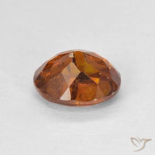Esfalrita Medium Dark-Orange natural de 1.28 ct, Ovalada, SI-I1