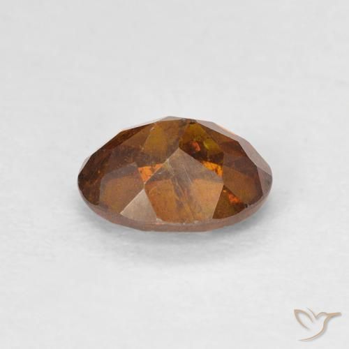 Esfalrita Naranja medio natural de 0.92 ct, Ovalada, SI-I1