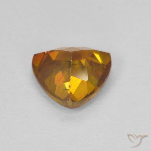 Esfalrita Naranja terroso natural de 0.86 ct, Trillón, SI-I1