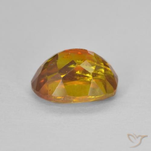 Esfalrita Naranja oscuro natural de 2.08 ct, Ovalada, SI-I1