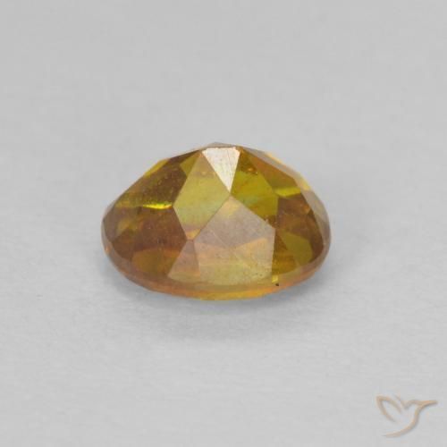 Esfalrita Naranja terroso natural de 0.83 ct, Ovalada, SI-I1