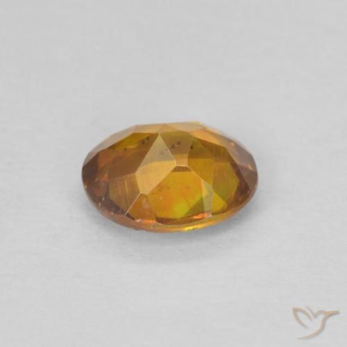 Esfalrita Naranja terroso natural de 0.62 ct, Ovalada, SI-I1